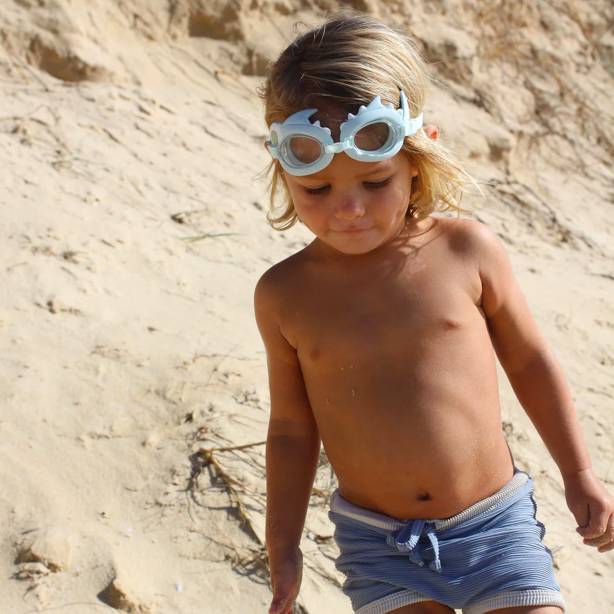 Sunnylife :: Mini Swim Goggles Shark Tribe Khaki – The Front Shop