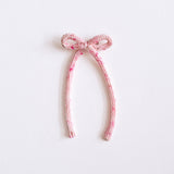 Dada :: Long Bow Hair Clip Pink