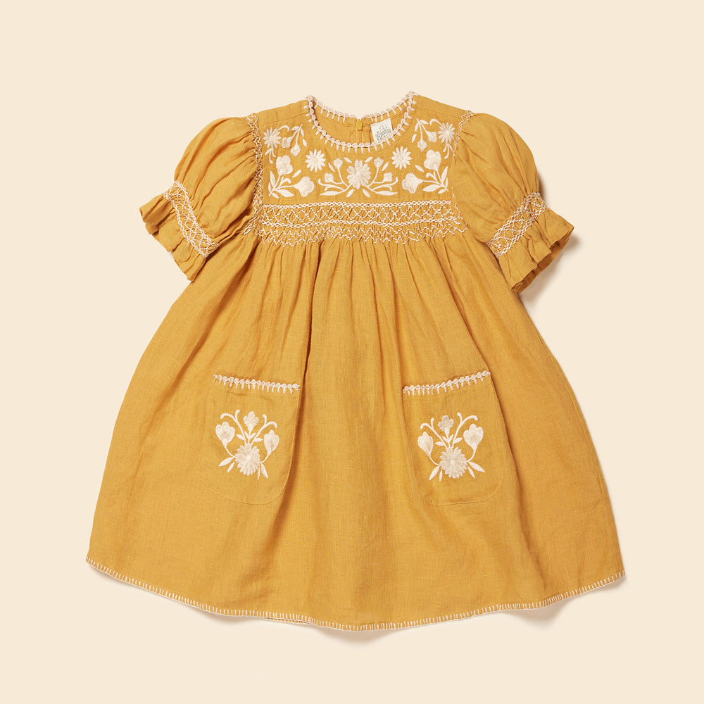 apolina Dora Dress Milk 5-7y - ワンピース