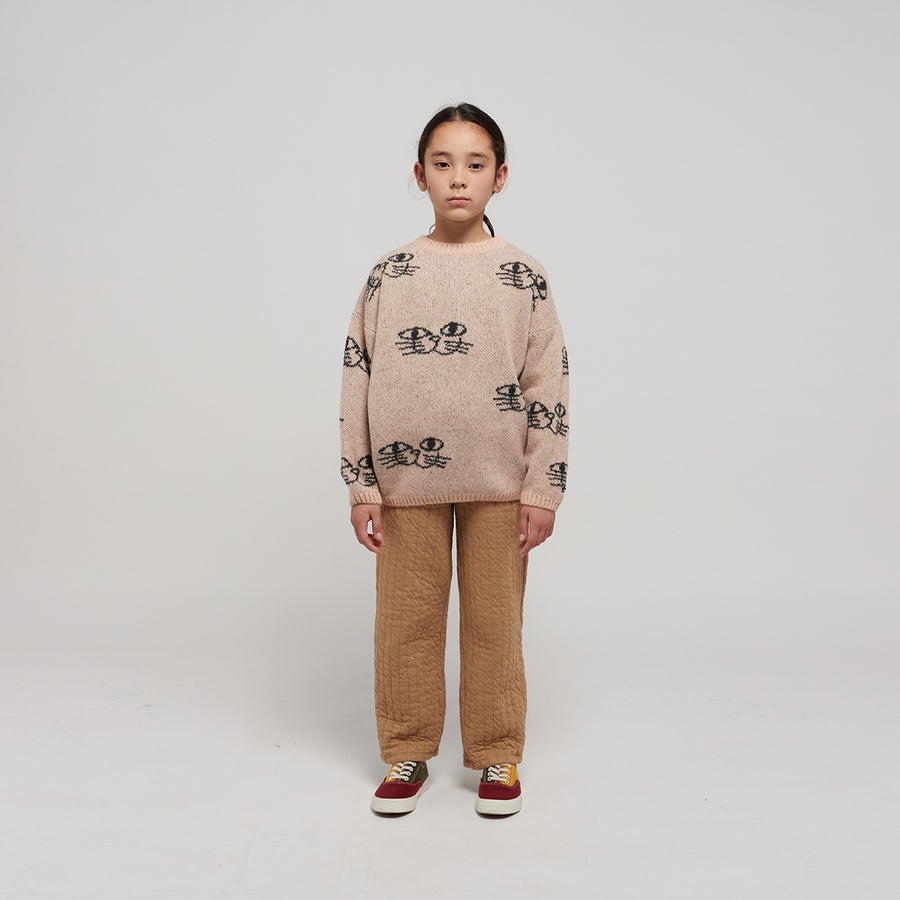 Bobo Choses :: Smiling Cat All Over Jacquard Jumper – The Front Shop