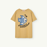 The Animals Observatory :: Big Rooster Kids T-Shirt Brown