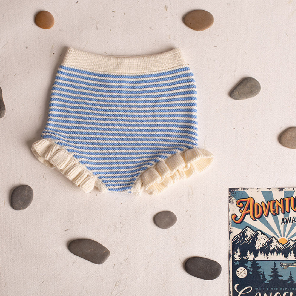 Birinit Petit :: Deep Blue Stripe Bloomer Short