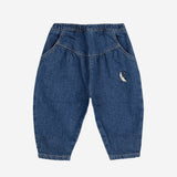 Bobo Choses :: Baby Beneath The Moon Denim Baggy Pants Navy Blue