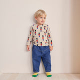 Bobo Choses :: Baby Beneath The Moon Denim Baggy Pants Navy Blue