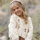 Rylee & Cru :: Boxy Cardigan Winter Floral Embroidery