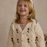 Rylee & Cru :: Boxy Cardigan Winter Floral Embroidery