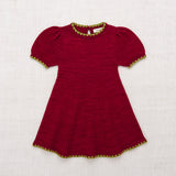 Misha And Puff :: Crochet Trim Puff Dress Berry