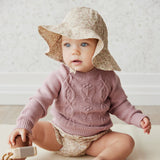 Jamie Kay :: Organic Cotton Noelle Hat Chloe Floral Egret