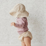 Jamie Kay :: Organic Cotton Noelle Hat Chloe Floral Egret