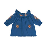 Lali Kids :: Belle Dress Azure With Embroidery