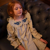 Lali Kids :: Belle Dress Hearts Print With Embroidery