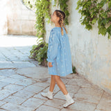 Lali Kids :: Crocus Dress In Airy Blue Linen