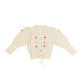 Lali Kids :: Moss Cardigan In Opaline And Poppy