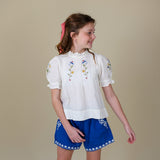 Lali Kids :: Paperbag Shorts In Agean Blue