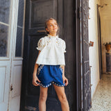 Lali Kids :: Paperbag Shorts In Agean Blue