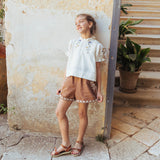 Lali Kids :: Paperbag Shorts In Ginger Snap