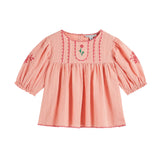 Emile Et Ida.:: Blouse Unie Brodee Main Blossom