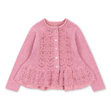 Konges Sloejd :: Cabby Frill Cardigan Powder Pink