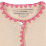 Konges Sloejd :: Collette Knit Cardigan Off White/Pink