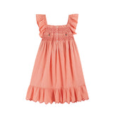 Emile Et Ida.:: Robe Brodee Smockee Vichy Pivoine