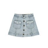 Rylee & Cru ::Denver Mini Skirt Light Washed Denim